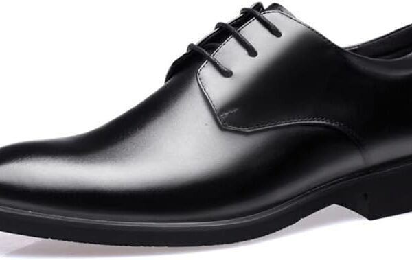 Men’s Modern Classic Dress Shoes – Slip-On Oxford Formal Business Shoes