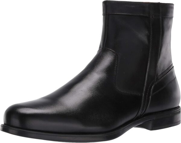 Men’s Fashion Zip-Up Ankle Boots, Simple Modern Casual Leather Boots