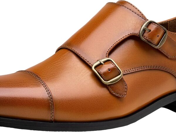 Men’s Elastic Apron Toe Slip-On Loafers – Comfortable Formal Work Shoes