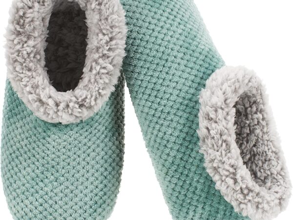 Slippers for Women Indoor Soft Sole Fuzzy Sherpa Lined Non Slip House Slippers Cozy Warm